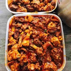 Peppered assorted meat