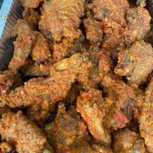 Peppered turkey wings